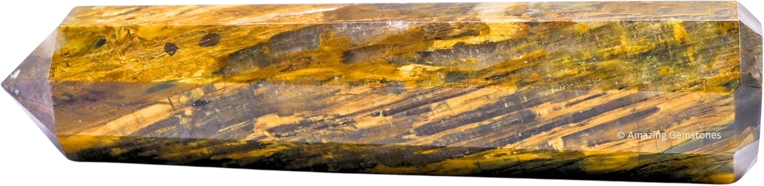 Amazing Gemstone Nellite Crystal Towers ~ Natural Healing Crystal Point Obelisk for Reiki Healing and Crystal Grid (3- Inch)