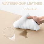 Bella’s Friends Foldable Baby Play Mat for Floor, 50"x50" Vegan Leather Playpen Mat, 1.2" Extra Thick Foam, Non-Toxic, Wipe-Clean, Travel-Ready, Non-Slip Crawling Mat for Kids Toddlers&Infants, Beige