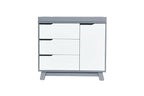 Babyletto Hudson 3-Drawer Changer Dresser with Removable Changing Tray in Grey and White, Greenguard Gold Certified