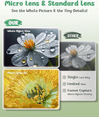 Microscope Camera for Kids Gifts Toys- Handheld Pocket Microscopes with 2.4" Screen and Autofocus - Mini Digital Educational Science Kit for Christmas Birthday for Age 3-5 5-7 8-12 Girls Boys (Green)