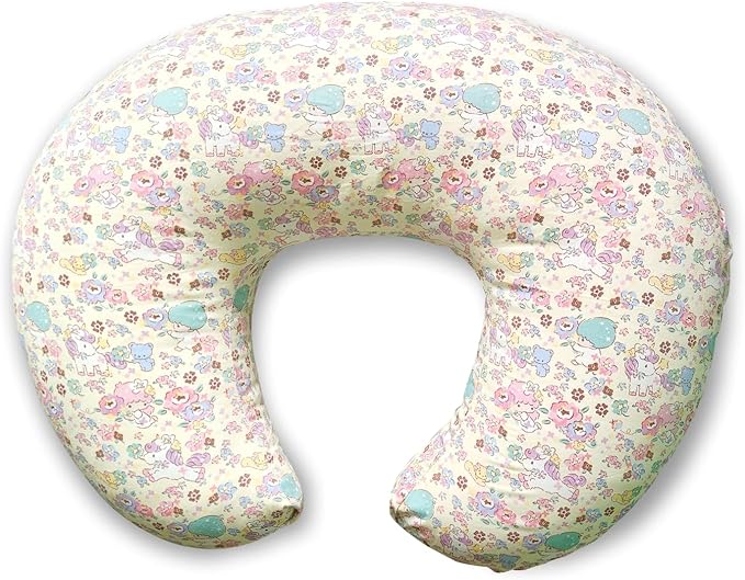 Nursing Pillow, Ergonomic Support Breastfeeding Pillow for Easier Breast Feeding and Bottle Feeding, Baby Feeding Pillow with Machine Washable Cotton Cover (Pony)