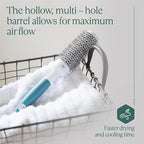 Professional Round Brush for Blow Drying - Small Ceramic Ionic Thermal Barrel Brush for Sleek, Precise Heat Styling and Salon Blowout - Lightweight Round Hair Brush (Barrel 1.3 inch, Bristle 2 Inch)