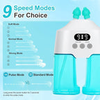 Nasal Irrigation System Electric Nasal Sinus Rinse Machine with Smart Display Screen, Dual Water Tanks, 9 Suction & Water Flow Modes, Nasal Irrigator for Allergies/Nasal Congestion/Runny Nose