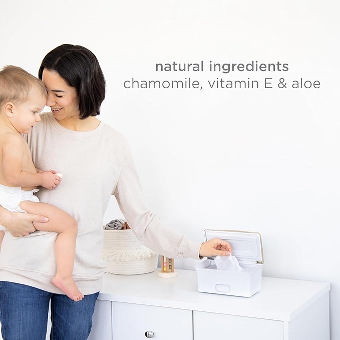 Ubbi Fragrance-Free Baby Wipes, 99% Water Based, Plant Based Wipes, Hypoallergenic for Sensitive Skin with Chamomile, Vitamin E & Aloe, EWG Verified, 2 Pack (72 Wipes Total)