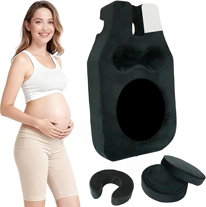 Pregnancy Massage Cushion & Headrest for Bed,Full Body Maternity Pillow with Belly and Breast Support,Prenatal Bolster for Relaxing,Ideal for Prone Massage After Breast Surgery & During Pregnancy