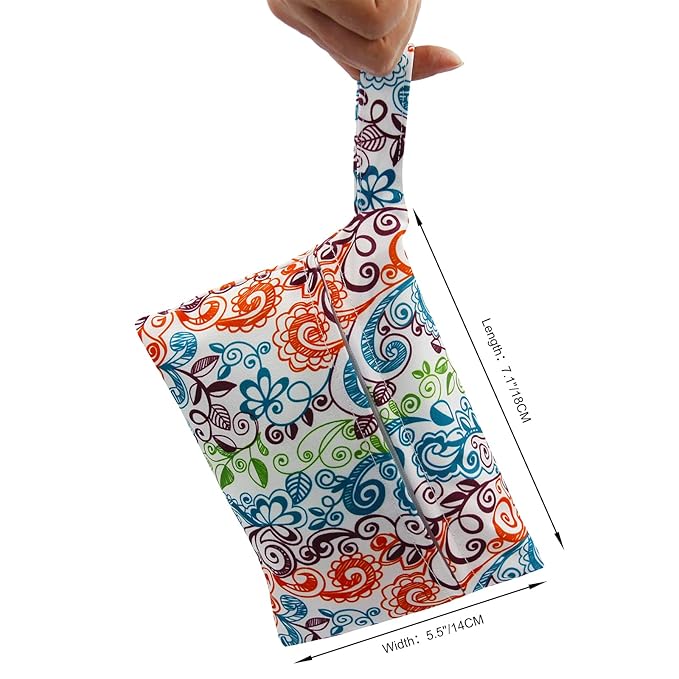 PINOWU Nursing Pads -10 Washable Pads + Wet Bag + Wash Bag, Breastfeeding Nipple Pads (Large 4.7")