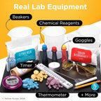 Chemistry Kit, Science Experiment for Girls & Boys, STEM Activities for Kids Ages 8-12, Beakers & Bubbles Foundation Chem Set