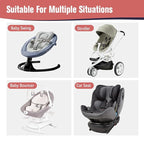 KAKIBLIN Baby Neck Pillow, Upgraded Baby Support Pillow,Babies Head Pillow,Neck Support Pillow for for Car Seat,Pushchair,Travel (Hippo)