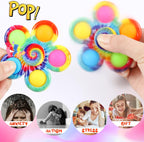 Gigilli 24 Pack Party Favors Fidget Spinners for Kids 4-8 8-12, Goodie Bags Stuffers for Kids 3-5, Pop Mini Fidget Toys Bulk Classroom Prizes for Girls Boys, Toddler Birthday Party Return Gifts