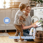 Baby Play Mat 50" X 50" Playpen Mat Waterproof Baby Floor Mat Non-Slip Cushioned Baby Crawling Mat, Activity Playmats for Babies, Toddlers, Infants, Play & Tummy Time (50x50, Fox)