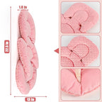 GFU Infant Car Seat Insert Head and Body Support, Reversible Newborn Insert for Carseat with Strap Pads, Soft Stroller Cushion Pillow Insert for Boys and Girls, Fits for Stroller, Swing, Red