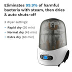Baby Brezza Baby Bottle Sterilizer and Dryer Machine – Electric Steam Sterilization - Universal Fit - Pacifiers, Glass, Plastic, and Newborn Feeding Bottles