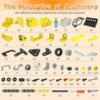 HOMETTER Building Toys for Age 5 6 7 8+ Year Old Boys Gift, 6 in 1 Engineering Toys, STEM Learning Toys Educational Building Set