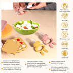 WAJIAYON Baby Breastmilk Popsicle Molds & Baby Fruit Feeder (2 Pack), Baby Food Freezer Tray Storage Containers, Silicone Teething Pacifier Feeder and Teether for Babies,Baby Feeder - Yellow