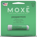 MOXE Peppermint Essential Oil Nasal Inhaler, Therapeutic No-Mess Aromatherapy, Cooling, Refreshing, Invigorating, Uplifts Mood and Positivity, Pure and Undiluted, Made in USA (1 Pack)