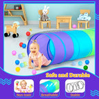Moncoland Kids Play Tunnel Tent for Toddlers, Colorful Pop Up Crawl Toy Baby Infant Children or Dog Cat Pet, Collapsible Gift Boy and Girl Game (Colorful Kids Tunnel)