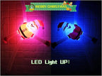 Christmas LED Pop Tubes Light Up 4 Pcs Sensory Fidget Toys, Telescopic Suction Cup Santa Toys Autism Christmas Party Favors Game Prizes Goody Bags Stocking Stuffers Treats for Kids 3+ (Christmas)