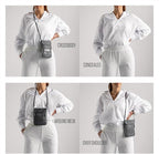 VENTURE 4TH Passport Holder Neck Wallet with RFID Blocking Nylon Lining - Hidden Neck Pouch for Travel (Sleek Black)