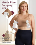 Momcozy Hands Free Pumping Bra, Adjustable Breast-Pumps Holding and Nursing Bra, Pumping & Nursing Bra in One
