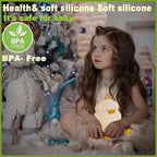 DREAMING MY DREAM Cute Duck Night Light,LED Squishy Novelty Duck Lamp,3 Level Dimmable Soft Silicone Nursery Nightlight,Night Light for Toddler Baby Kids Decor,Cool Gifts for Duck