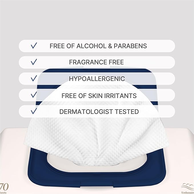 BEBESUP- Korea’s #1 Signature Baby Wipes - Hypoallergenic Water-based Unscented Alcohol-Free Ultra-Thick Super Seed Extracts Organic Plant-Based for sensitive skin Flip-Top 560 Count (8 Packs)