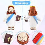 Jesus Stuffed Doll Plushie, 14" My Friend Jesus Plush, Christian Religious Party Gifts for Kids, Church,Baptism, Easter, Christmas Decor