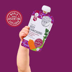 Serenity Kids 7+ Months Beef Chimichurri Baby Food Pouches - 3.5 Oz, Pack of 6 - Nutrient-Packed Puree with Organic Veggies - 5g Protein Pouch for Growth & Baby Essentials - Toddler Food Puree