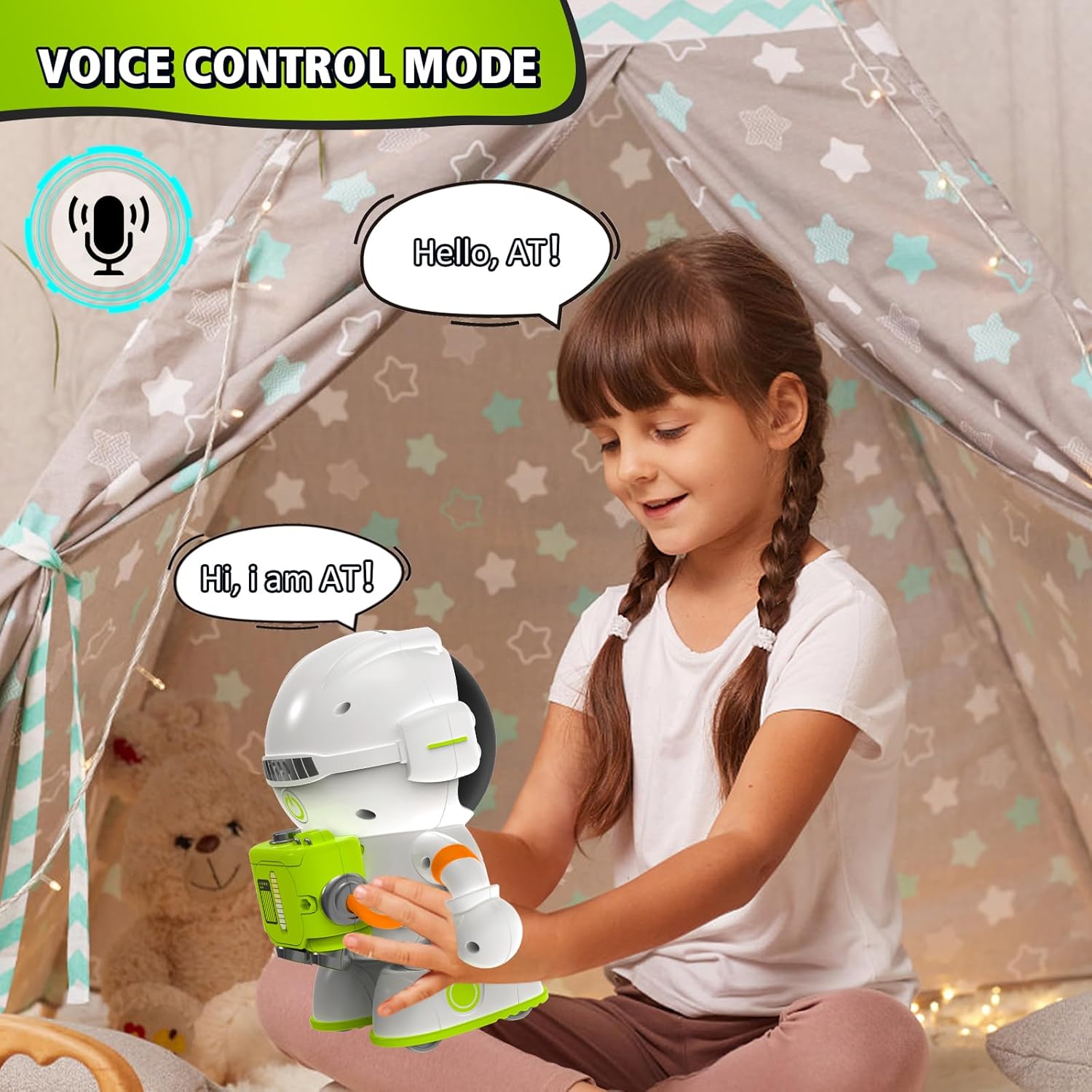 REMOKING Robot Toys, Educational Toys Robotics for Kids,Sing,Dance,Touch and Voice Control,Speak Like You,Great Toy Robot Gifts for Kids Toddlers Boys Girls 3 4 5 6 7 8 Years and up
