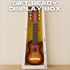 23" Acoustic Guitar, Kids 6 String Toy Guitar - Realistic Steel Strings - Beginner Practice First Musical Instrument for Children, Toddlers (Cherry Sunburst)