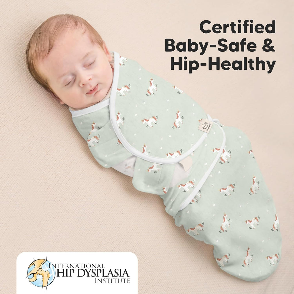 Baby Swaddle Sleep Sacks with Zipper - 3-Pack Swaddles for Newborns 0-3 Months, Infant, Baby Girls, Boys, Soft & Durable Newborn Sleep Sack, Easy Diaper Change Swaddling Blanket (Lunaris)