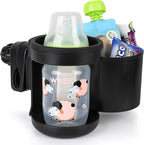 Accmor Universal Cup Holder, Stroller Cup Holder, 360° Rotatable Large Caliber Designed Bottle Holder for Stroller, Bike, Wheelchair, Walker, Scooter