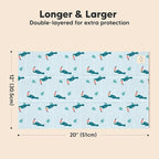 Organic Burp Cloths Baby Boy, Girl - 6-Pack Large Cotton Burping Cloths for Babies, Spit Up Rags, Super Absorbent, Ultra Soft Newborn Rag, Gender Neutral, Machine Washable, Durable (Wildscape)