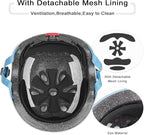 Kids Bike Skateboard Helmet Pad Set,Toddler Cyling Protective Gear Knee & Elbow Pads Wrist Guards for 5-8-10-12-14-16 Years Girls Boys Bicycle Scooter Roller Skate Inline Skating Rollerblading