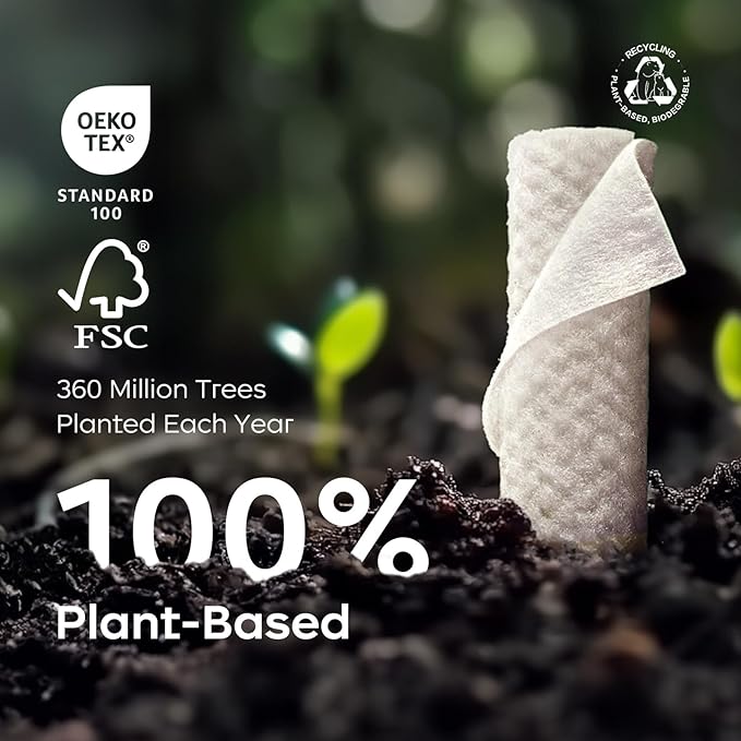 Bc Babycare Cloud Moist Wet Baby Wipes, Thick & XL, 99% Water, Ultra-Hydrating, Unscented, Hypoallergenic for Sensitive Skin, Biodegradable, 6 Flip-Top, 480 Count