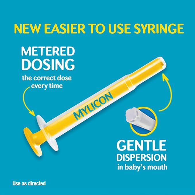 MYLICON Gas Relief Drops for Infants and Babies, Dye Free Formula, 0.5 Fluid Ounce