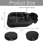 Pregnancy Massage Cushion & Headrest for Bed,Full Body Maternity Pillow with Belly and Breast Support,Prenatal Bolster for Relaxing,Ideal for Prone Massage After Breast Surgery & During Pregnancy