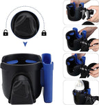 Accmor Stroller Cup Holder with Phone Holder, Bike Cup Holder, Universal Cup Holder for Uppababy Nuna Doona Strollers, 2-in-1 Cup Phone Holder for Stroller, Bike, Wheelchair, Walker, Scooter