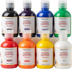 Fantastory Tempera Paint for Kids 8 Colors (8.4 oz Each) Washable, Non-Toxic for Poster and Sponge Painting, Finger and Hand Paint Bottles Gifts