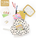 STEAMEDBUN Corduroy Toddler Backpack for Girls 2-4: Kids backpack for Boys Girls - 12 inch Preschool Kindergarten Backpacks - Flower