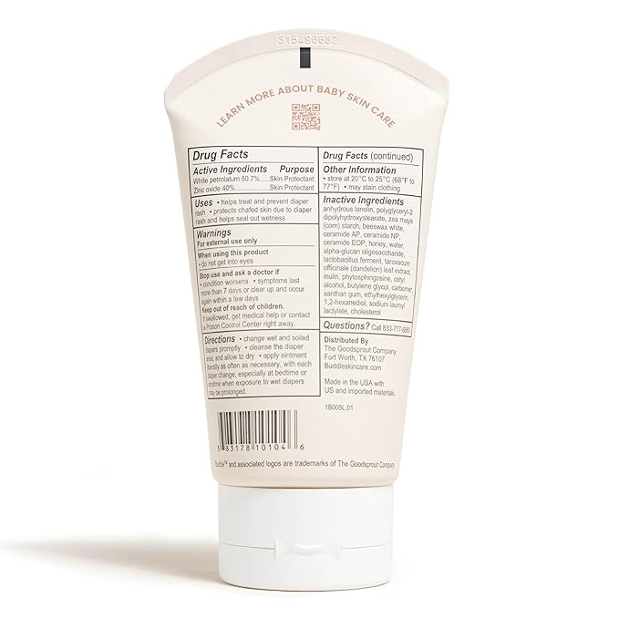 Diaper Rash Rescue Healing Ointment For Baby, 40% Zinc Oxide, Repairs & Nourishes, Pediatrician Tested, Fragrance-Free, 4 oz