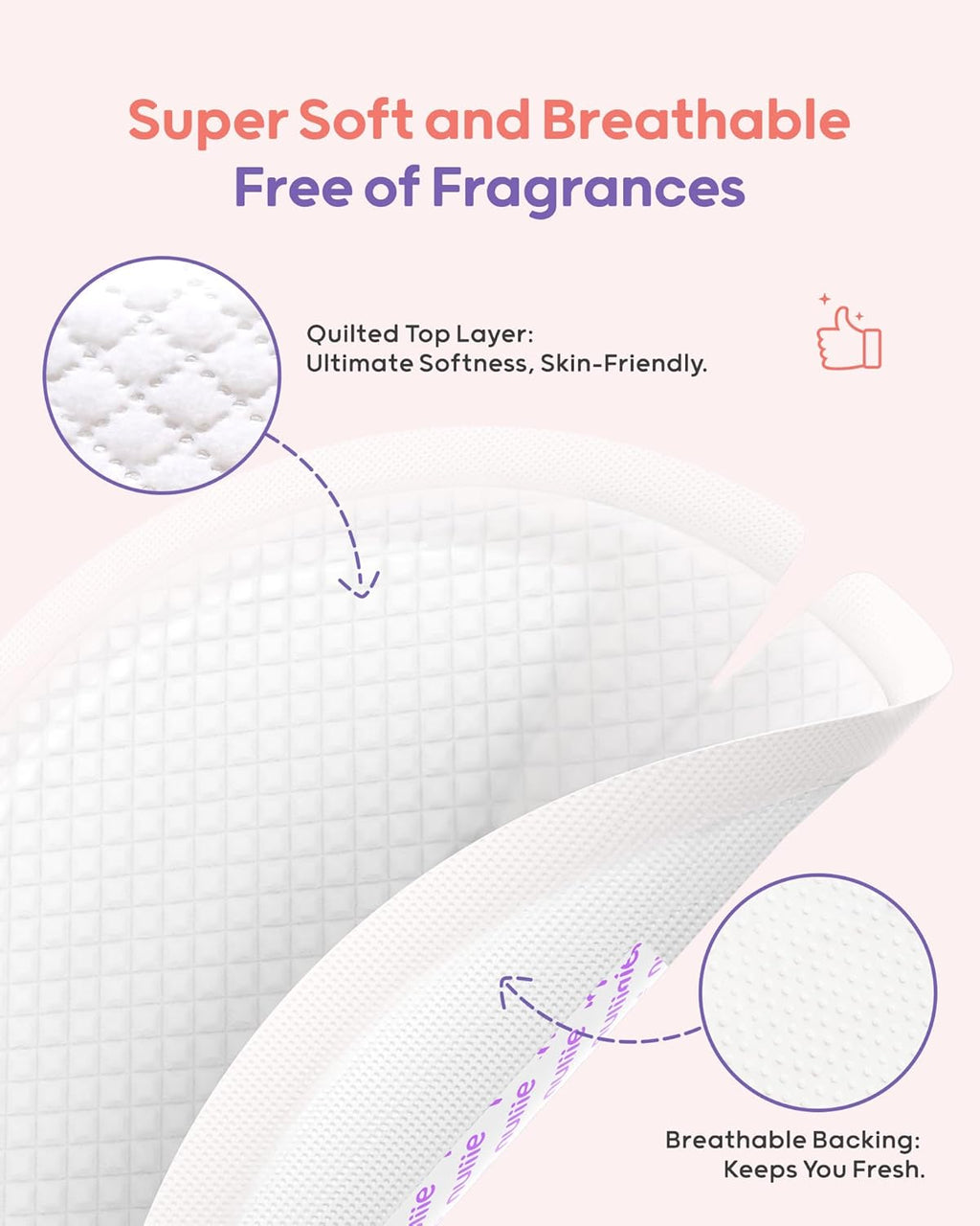 Nuliie Super Absorbent & Featherlight Disposable Nursing Pads 100 Count, Stay Dry, Soft & Breathable Breast Pads for Leaking Milk, Leakproof, Individually Packaged Breastfeeding Essentials for Moms