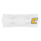 Creative Knitwear UTC Mocs Tennessee Chattanooga Infant Girls White Solid Hair Knot Headband Embroidered Logo - Size Newborn - 4T