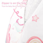 Pea Pod Nursing Pillow Cover Breastfeeding Pillow Slipcover for Moms Soft Breathable Organic Knit Fabric Newborn Infant Feeding Pillow Covers for Baby Girl Boy, Rainbow & Unicorn