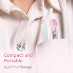 Clinical Digital Thermometer for Adults and Babies, Oral Armpit and Rectal Temperature Thermometer for Fever with Alarm, Flexible Tip