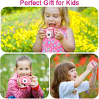 GKTZ Toys for Girls Age 3-8, Kids Camera Digital Video Toddler Camera Children Camcorder Birthday Gifts for 3 4 5 6 7 8 Year Old Girls with 32GB SD Card