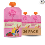 Pumpkin Tree Peter Rabbit Organics Strawberry and Banana Pure Fruit Snack, 4 Ounce (Pack of 36)