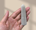 Amazing Gemstone Snow Quartz Crystal Towers - Natural Healing Crystal Point Obelisk for Reiki Healing and Crystal Grid (3 Inch)
