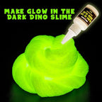 Original Stationery Dinosaur Slime Kit for Boys - Small Multicolor Original Style - Glow-in-The-Dark & Glitter DIY Slime Making Set with Lava, Blood & Dino Poop Effects