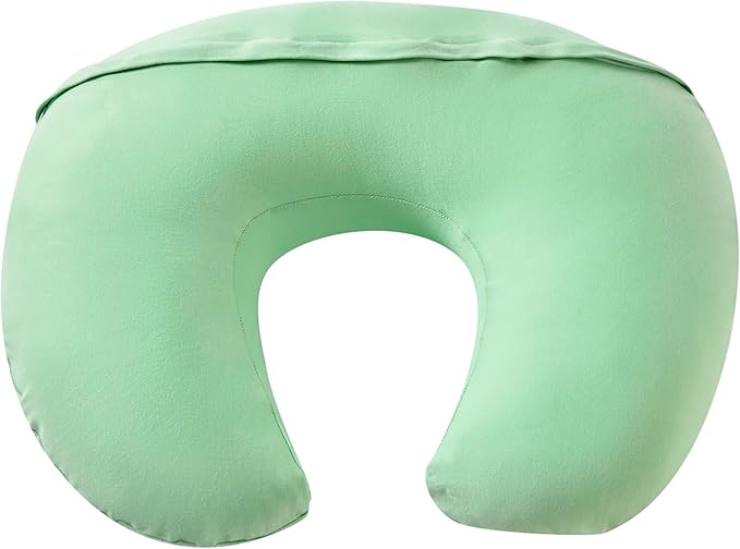 Nursing Pillow, Plus Size Breastfeeding Pillow Original Support for Baby Boys Girls Breastfeeding Essentials, with Removable Soft Cotton Cover (Green, Standard (23.62 * 18.11 * 5.91 Inches))