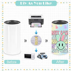 12 Oz Sippy Cup Tumblers 8 Pack With Handle, Straight Sublimation Blanks Kids Tumbler, Stainless Steel Sublimation Todder Water Bottle